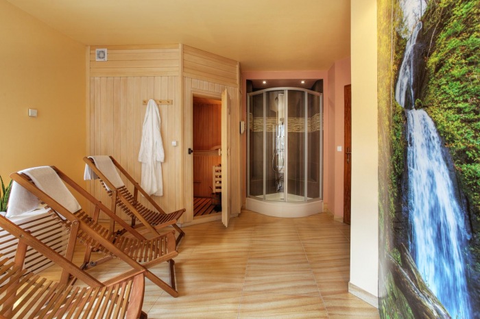 sauna w Chacie Cyborga, Bielice, Kotlina Kłodzka, Sudety